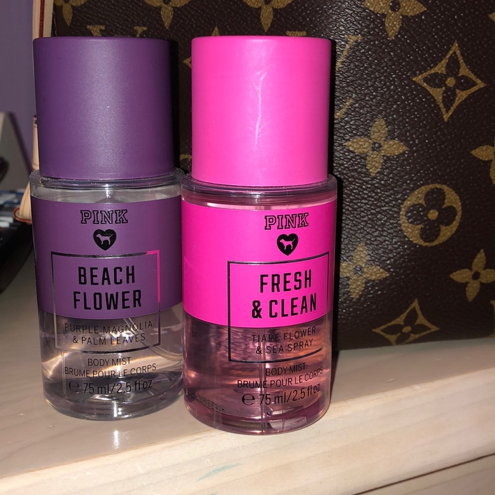PINK Fresh & Clean and Beach Flower Body Mist